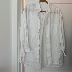 Mango Oversized white button down